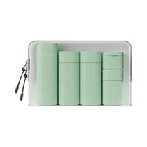 Conjunto De 5 Frascos Dispensadores De Creme Aprovados Pela TSA, Recipientes De Higiene Pessoal