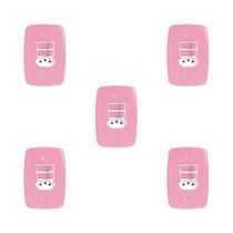 Conjunto de 5 Interruptores de 2 Teclas Simples e Tomada 2p+t 20a , com Placa 4x2