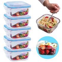 Conjunto De 5 Lindos Potes De Vidro Hermético Para Mantimentos 520ml Com Tampa Do Forno Ao Frezzer Top Conjunto De 5 Lindos Potes De Vidro Hermético Para Mantimentos 520ml Com Tampa Do Forno Ao Frezzer Top