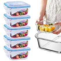 Conjunto De 5 Lindos Potes De Vidro Hermético Para Mantimentos 800ml Com Tampa Do Forno Ao Frezzer Top Conjunto De 5 Lindos Potes De Vidro Hermético Para Mantimentos 800ml Com Tampa Do Forno Ao Frezzer Top