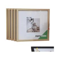 Conjunto De 5 Molduras De Madeira Quadradas Para Fotos 15/20/25/30cm Decoração De Parede E Mesa Conjunto De 5 Molduras De Madeira Quadradas Para Fotos 15/20/25/30cm Decoração De Parede E Mesa