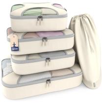 Conjunto de 5 Packing Cubes Shacke para Organização Leve de Viagens