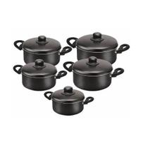 Conjunto de 5 Panelas Caçarolas em Alumínio Antiaderente Conjunto de 5 Panelas Caçarolas em Alumínio Antiaderente