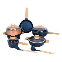 Conjunto De 5 Panelas Granito 100% CERAMICA + 2 UTENCILIOS - AMG25