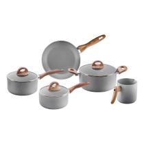 Conjunto De 5 Panelas Gris Brinox Ceramic Life Easy Cinza