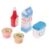 Conjunto de 5 peças de comida Pretend Play para crianças, br