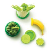 Conjunto de 5 peças de silicone reutilizável Food Huggers Conjunto de 5 peças de silicone reutilizável Food Huggers
