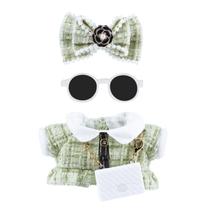 Conjunto de 5 peças Doll Clothes Muomdid for 15 cm Dolls Green Outfits