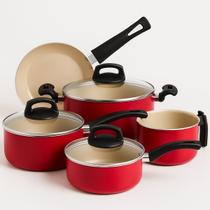 Conjunto De 5 Peças Panelux Antiaderente Alumínio Cereja