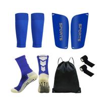 Conjunto De 5 Peças Para Futebol Masculino E Feminino: Bolsa De Cordão Para Bola, Caneleiras E Meias