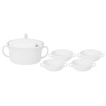 Conjunto de 5 peças para Sopa Oxford branco