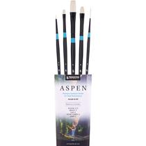 Conjunto de 5 Pincéis Sintéticos Princeton Aspen 6500 Conjunto de 5 Pincéis Sintéticos Princeton Aspen 6500