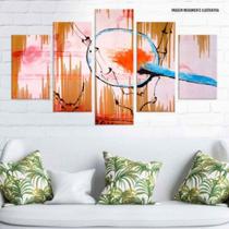 Conjunto de 5 placas Decorativas em MDF 6mm Abstrato Filtro