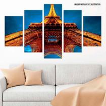 Conjunto de 5 placas Decorativas em MDF 6mm Eiffel Conjunto de 5 placas Decorativas em MDF 6mm Eiffel