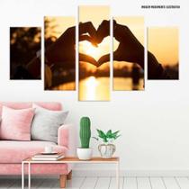 Conjunto de 5 placas Decorativas em MDF 6mm Love Conjunto de 5 placas Decorativas em MDF 6mm Love