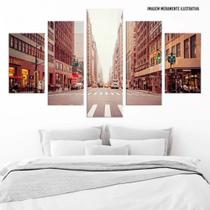 Conjunto de 5 placas Decorativas em MDF 6mm NYC Street Conjunto de 5 placas Decorativas em MDF 6mm NYC Street