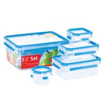 Conjunto De 5 Potes Clip & Close Emsa Conjunto De 5 Potes Clip & Close Emsa