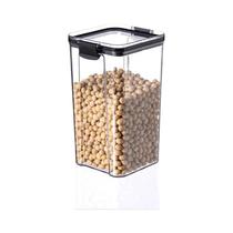 Conjunto De 5 Potes De Armazenamento De Alimentos Em Plástico Transparente, Organizador De Cozinha