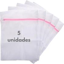 Conjunto de 5 Sacos para Máquina de Lavar Roupas Delicadas 30x40 Conjunto de 5 Sacos para Máquina de Lavar Roupas Delicadas 30x40