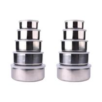 Conjunto De 5 Tigelas De Aço Inoxidável Para Salada, Multiuso, Para Cozinha, Preparação De Alimentos