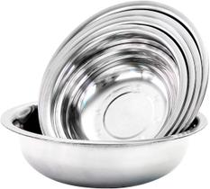Conjunto de 5 Tigelas Inox OWSOM Bowls, Bacias e Saladeiras