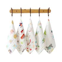 Conjunto De 5 Toalhas De Bebê De Algodão Muslin De 6 Camadas, Lenços Macios Para Rosto E Mão, Panos