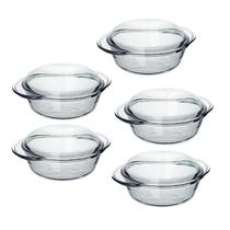 Conjunto De 5 Travessas Terrina Servir Lasanheira 1L Forno Conjunto De 5 Travessas Terrina Servir Lasanheira 1L Forno