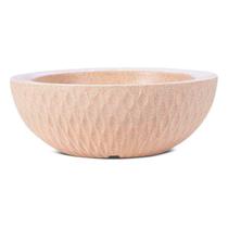 Conjunto de 5 Vasos Decorativo Jardim e Varanda Bacia Sicilia 12 Bege