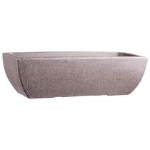 Conjunto de 5 Vasos Decorativo Jardineira Tamara 80 Cinza