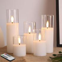Conjunto de 5 velas LED sem chama Eywamage com controle remoto Conjunto de 5 velas LED sem chama Eywamage com controle remoto