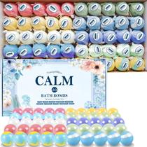 Conjunto de 50 Bath Bombs TranquilBliss com 10 Aromas - Para Mulheres e Crianças