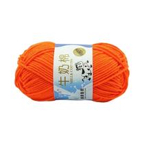 Conjunto De 50 Gramas De Fio De Algodão Leite 5 Fios Alta Qualidade Macio E Quente Para Suéter De