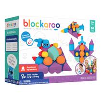 Conjunto de 50 peças de blocos de espuma magnética Blockaroo para crianças de 3 a 6 anos