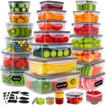 Conjunto de 50 Potes Herméticos para Armazenamento de Alimentos Forest Breathing