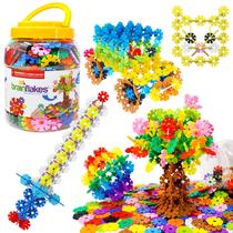 Conjunto de 500 peças de brinquedo de construção VIAHART Brain Flakes para maiores de 3 anos