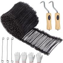 Conjunto de 500 unidades Rebar Wire Bar Ties Breezliy com alça de madeira