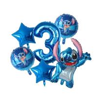 Conjunto De 6 Balões De Festa De Aniversário Disney Lilo & Stitch De 30 Polegadas, Decorações Para Conjunto De 6 Balões De Festa De Aniversário Disney Lilo & Stitch De 30 Polegadas, Decorações Para