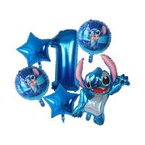 Conjunto De 6 Balões De Festa De Aniversário Disney Lilo & Stitch De 30 Polegadas, Decorações Para