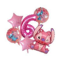 Conjunto De 6 Balões De Festa De Aniversário Disney Lilo & Stitch De 30 Polegadas, Decorações Para Conjunto De 6 Balões De Festa De Aniversário Disney Lilo & Stitch De 30 Polegadas, Decorações Para