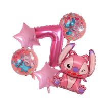 Conjunto De 6 Balões De Festa De Aniversário Disney Lilo & Stitch De 30 Polegadas, Decorações Para Conjunto De 6 Balões De Festa De Aniversário Disney Lilo & Stitch De 30 Polegadas, Decorações Para