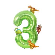 Conjunto De 6 Balões Grandes De Alumínio De 40 Polegadas Com Balões De Dinossauro Mini Fofos Para