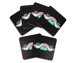 Conjunto de 6 benefícios do Coasters Silver Buffalo Friends Central Conjunto de 6 benefícios do Coasters Silver Buffalo Friends Central