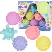 Conjunto de 6 bolas de aprendizagem sensorial para bebês