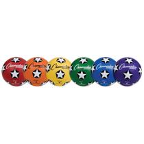 Conjunto de 6 Bolas de Futebol de Borracha Tamanho 4 Champion Sports Conjunto de 6 Bolas de Futebol de Borracha Tamanho 4 Champion Sports