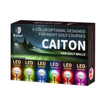 Conjunto De 6 Bolas De Golfe Caiton De Alta Visibilidade Com Ativação Por Impacto E Brilho Noturno
