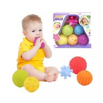 Conjunto de 6 Bolas Sensoriais para Bebê