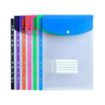 Conjunto De 6 Bolsas De Arquivo De Grande Capacidade A4 Em Cores Mistas Com Bolso Expansível Para Conjunto De 6 Bolsas De Arquivo De Grande Capacidade A4 Em Cores Mistas Com Bolso Expansível Para