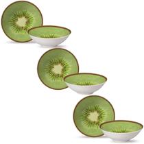 Conjunto de 6 Bowls Kiwi de Cerâmica 300ml - Alleanza