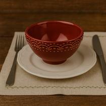 CONJUNTO DE 6 BOWLS NOBRE P/ SOPAS CALDOS - 400ml CERAMICA SCALLA