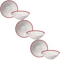Conjunto de 6 Bowls Pitaya de Cerâmica 300ml - Alleanza Conjunto de 6 Bowls Pitaya de Cerâmica 300ml - Alleanza